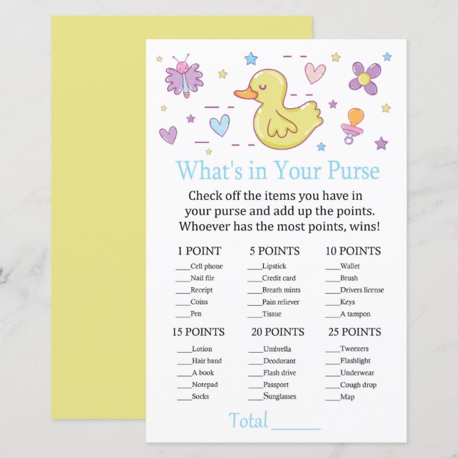 Pato de borracha O que há no seu jogo (Frente/Verso)