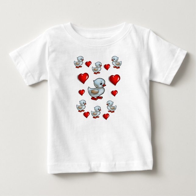 Pato de Camiseta de Bebê (Frente)