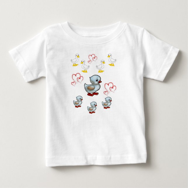 Pato de Camiseta de Bebê (Frente)