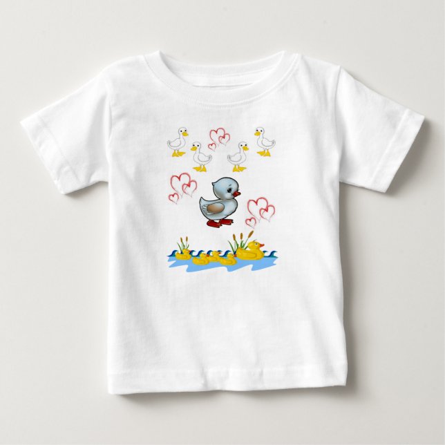 Pato de Camiseta de Bebê (Frente)