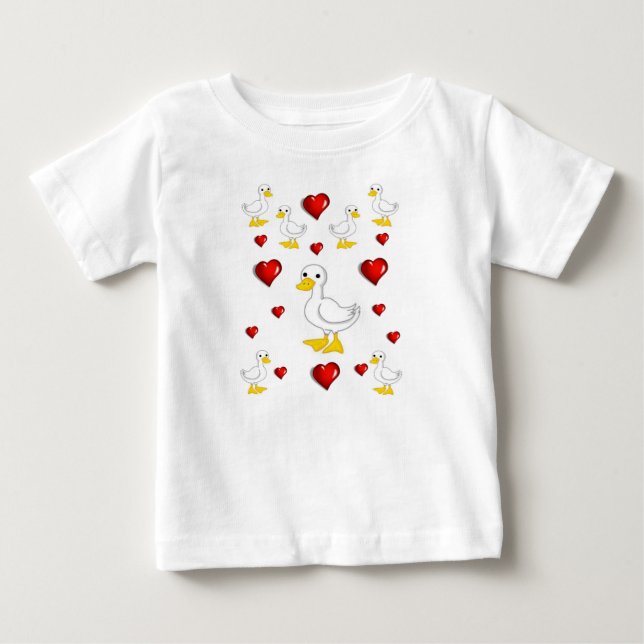 Pato de Camiseta de Bebê (Frente)