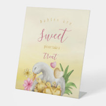 Pato e Chá de fraldas Amarelo de Mamãe doce