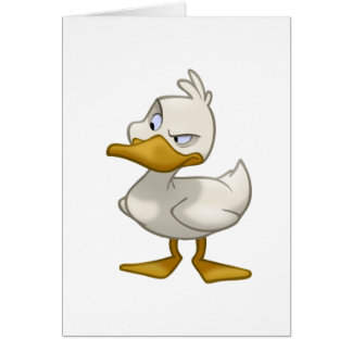 Pato em um cartão