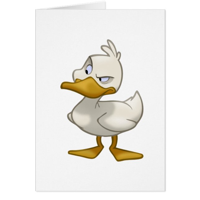 Pato em um cartão (Frente)