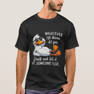 Pato Engraçado Camisa Engraçada Citando Camisetas