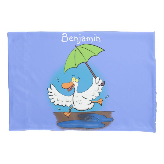 Pato engraçado com desenho animado de dança de gua (Frente)