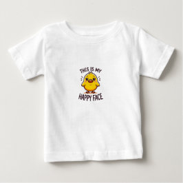 pato rabugento - este é o meu rosto feliz camiseta