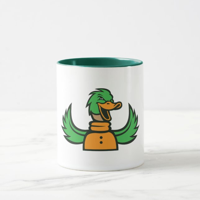Pato Sly - Caneca Mascot Pato Branca e Branca (Centro)