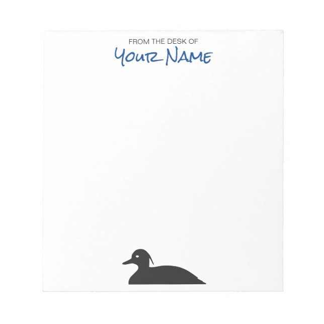 Pato Tufado - Bloco de Notas Personalizado (Frente)