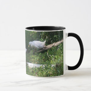 Patos brancos em uma caneca da rampa