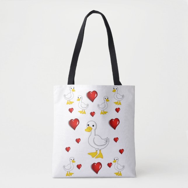 Patos com saco de tote (Frente)