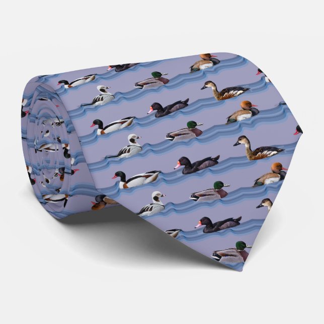 Patos Dandy Gravata Design Dupla Face (Lilás) (Rolled)