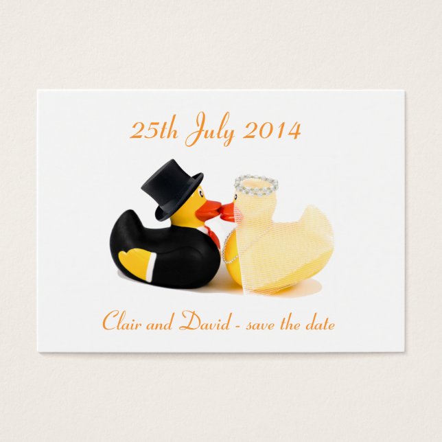Patos de casamento 2 ... Salve a data (Frente)