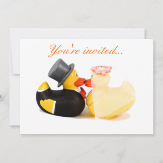 Patos de casamento - Convite de Casamento
