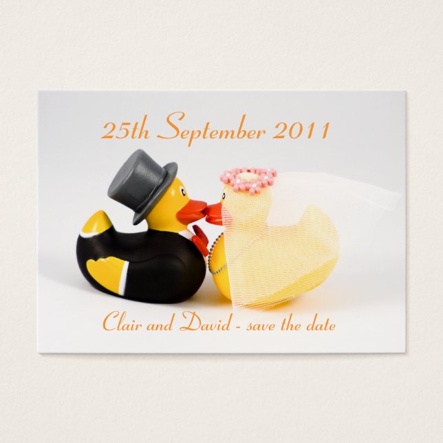 Patos de casamento ... Salve a data (Frente)