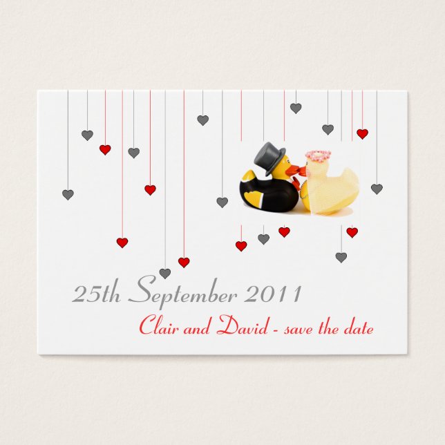 Patos de casamento ... Salve a data (Frente)