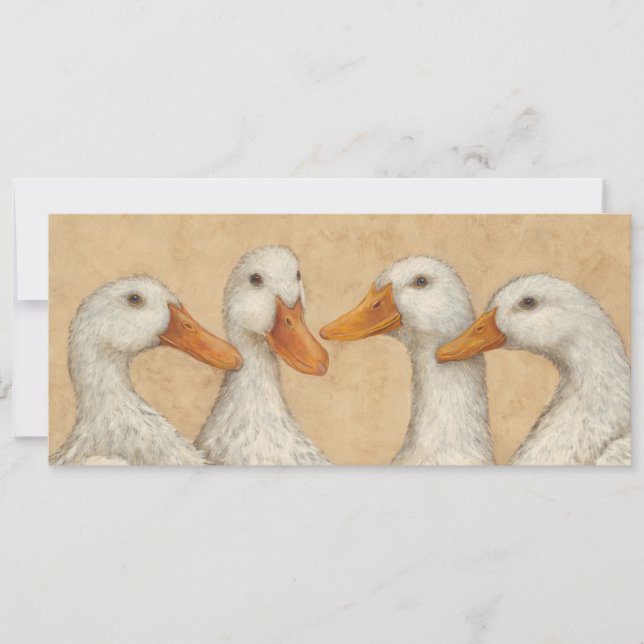 Patos em uma placa plana de linha (Frente)