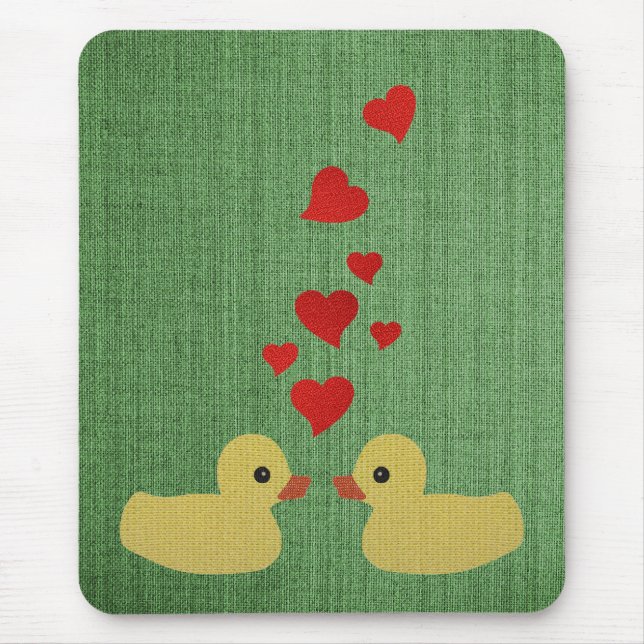 Patos no amor Mousepad (Frente)