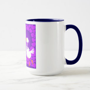 Patos que beijam, caneca