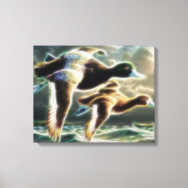 Patos-reais na Canvas de voo (Frente)