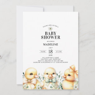 Patos Sexo Convite para Chá de fraldas Neutro