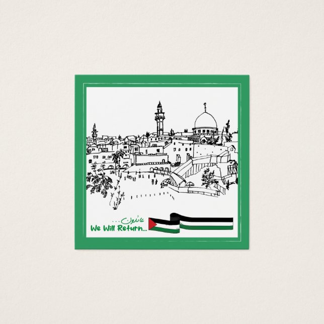 Patrimônio Palestiniano e Esperança: Voltaremos (Frente)