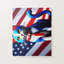 Patriot Cat Quebra-cabeça
