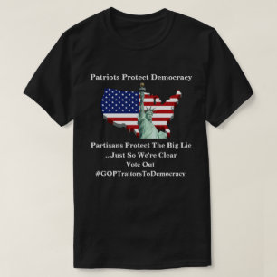 Patriotas protegem camiseta da democracia