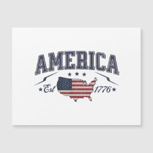 Patriotic American Flag USA Est 1776 4th de julho