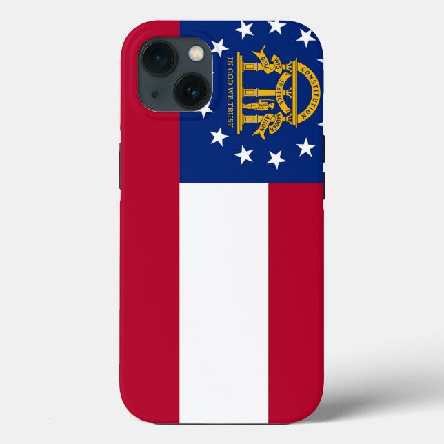 Patriotic Apple iPhone 13 Case-Mate, Geórgia (Verso)