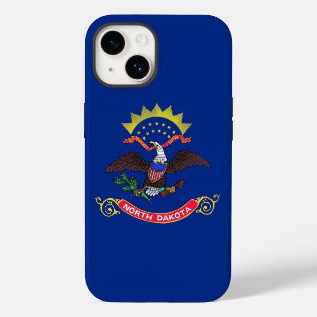 Patriotic Apple iPhone 14 Case-Mate, Dakota do Nor (Verso)