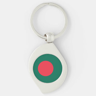 Patriotic Bangladesh Flag Chaveiro