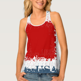 Patriotic Liberty Square Red White & Blue