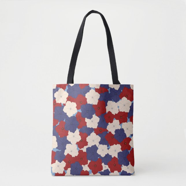Patriotic Petunias Tote (Frente)
