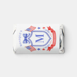 Patriotic Red White & I Do Monogram Bridal Shower