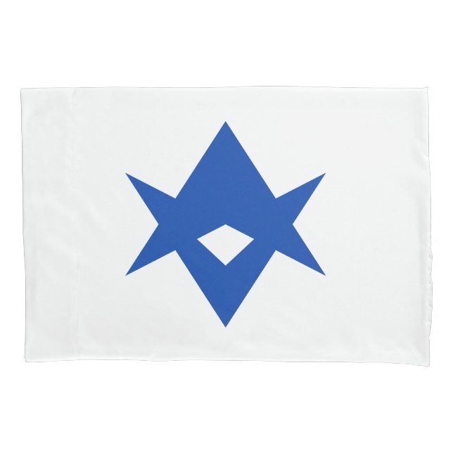 Patriotic Single Pillowcase with flag of Toyota (Frente)