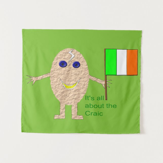 Patriótica Irish Egg Tapeçaria (Frente (Horizontal))