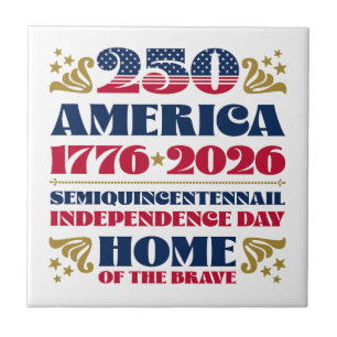 Patriótico 250 Azulejo cerâmico da Tipografia Amer
