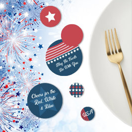 Patriótico 4 de julho Mesa Confetti