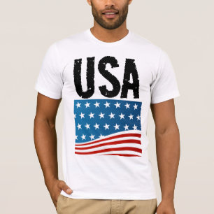 PATRIÓTICO EUA 4 de julho Mens T-SHIRT