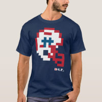 Patriots Throwback Tecmo Bowl Helmet T-Shirt