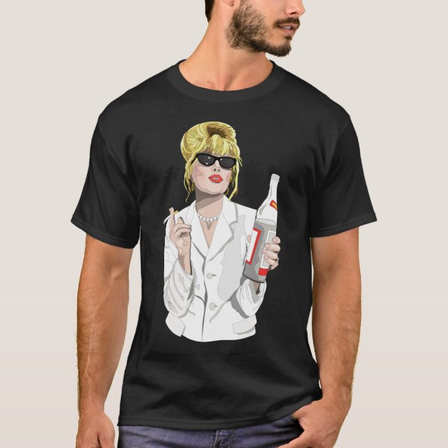 Patsy Stone AbFab Cheers Querido Clássico T-Shirt (Frente)