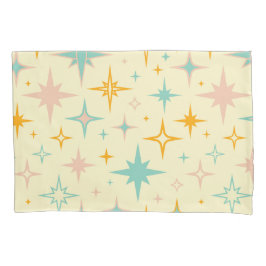 Pattern of colorful retro stars