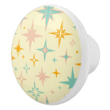 Pattern of colorful retro stars