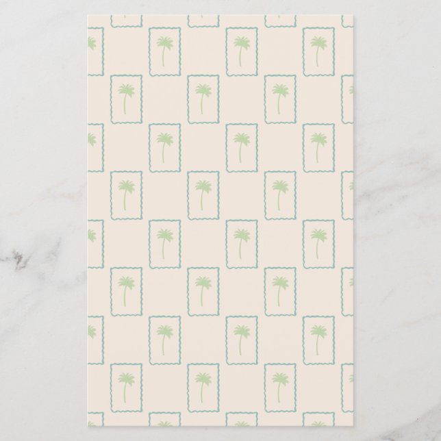 patterned scrap booking paper tropical Flyer (Frente)