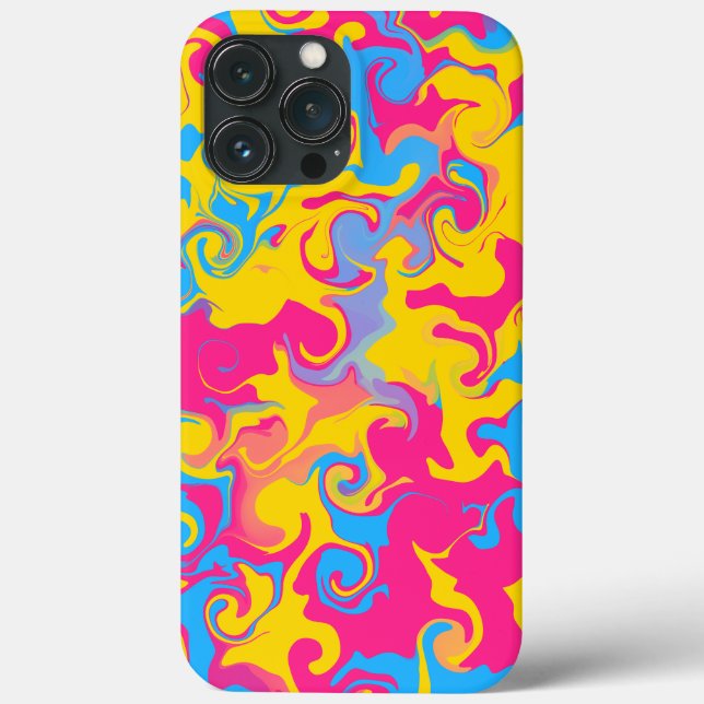 Patterno de Abstrato do Orgulho Pan Flag Marble (Verso)