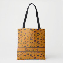 Patterno de sílaba Castanho Tote Bag