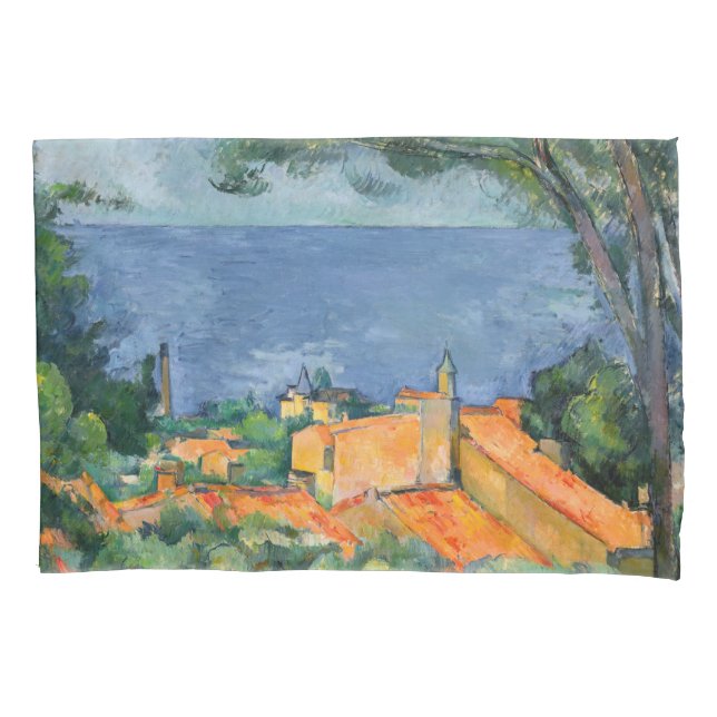 Paul Cezanne - Estaque com Telhados Vermelhos (Frente)