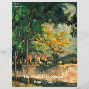 Paul Cezanne Pintura da Natureza & Citação
