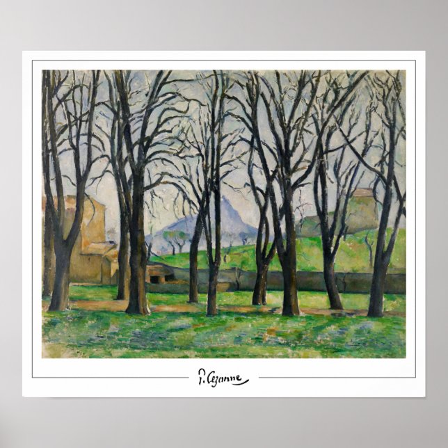Paul Cézanne Zedign Art Poster nº 12 (Frente)